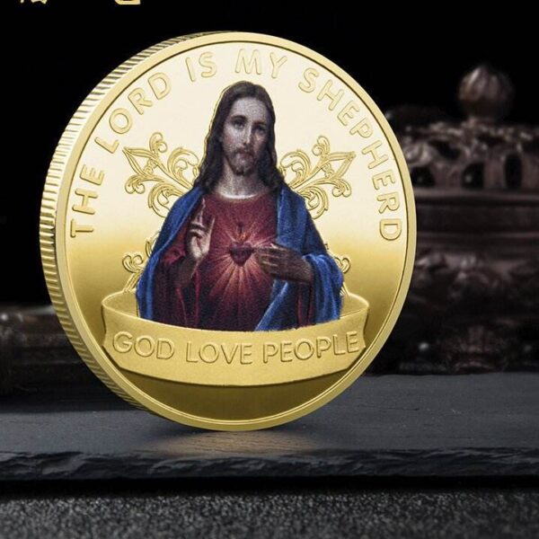 KOMI 2024 New Jesus Commemorative Coin Three-dimensional Relief Metal Commemorative Medallion