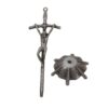 KOMI Home Decorations Collection Table Standing Wall Hanging Metal Crucifix Cross Ornament for Office Pub Restaurant Decor Gifts