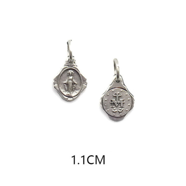 8927da5022a821dd6919f8b4938bdd79_Hf4ce68e82bf74d98801651351b189d7dT_avif=close&webp=close KOMI Saint Mary Miraculous Medal Pendant Octangle Oval Round Silver Virgin Mary Medals Charms Pendants for Jewelry Accessories