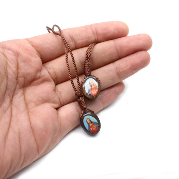 8bcfa95b156b043e575002a051a40841_H24a8c4b7ed764d7d94b71acfc030cdf2w_avif=close&webp=close Holy Father and Virgin Epaulets Catholic Wooden Cross Scapula Necklace Prayer Christian Church Supplies Wholesale