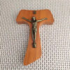 KOMI Hand-hold Crucifix Pendant Wood Jesus Cross Home Decoration Crafts Promotion Gifts Jewelry Accessories