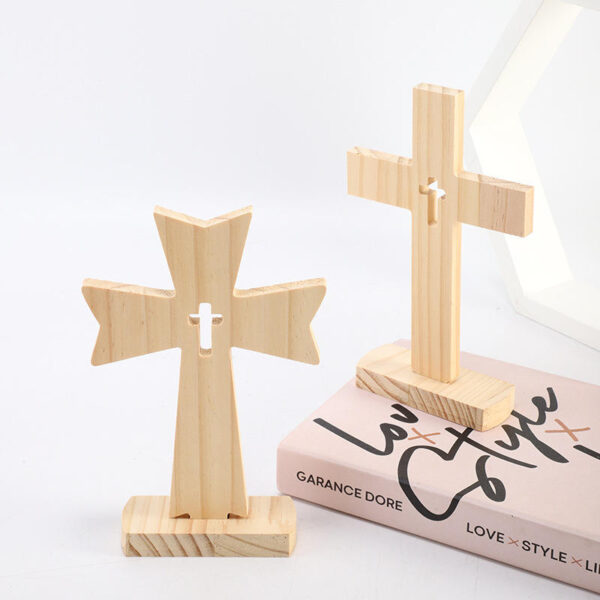 KOMI New Design Wooden Cross Wooden Crafts Decoration Wholesale