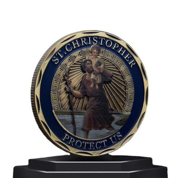 Komi 2024 New Religious Metal Commemorative Coin 3D Color Printing and Lacquered Commemorative Medallion
