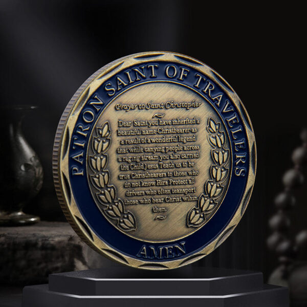 Komi 2024 New Religious Metal Commemorative Coin 3D Color Printing and Lacquered Commemorative Medallion