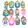 Manufacturers Wholesale PVC Soft Glue Cartoon Religious Patch Keychain Pendant Accessories Promotional Small Gifts