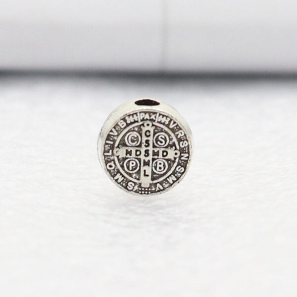 Religious Jewelry Pendant Medal Alloy Triangle Accessories Catholic Charm Religious Prayer Beads DIY Manual Connector