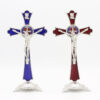 Hot Sale Cross Crafts Wholesale Jesus Christian Catholic Desktop Decoration Metal Religious Jewelry Crafts Ornaments