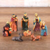 KOMI New Jesus Manger Decoration 8-piece Set of Religious Christmas Resin Crafts