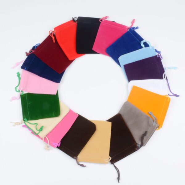 H0fd8d8feaa724bd6ab1e3f1eec70ed1dx Komi Multicolor Drawstring Flannel Bag Ring Necklace Storage Bag Jewelry Bag Spot Wholesale