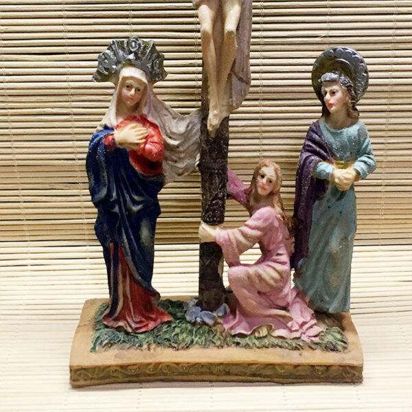 H11d6db43dae9439b8c9642fdd91bea33M KOMI Home Decoration Jesus Cross Three Resin Sculpture Catholic Ornaments