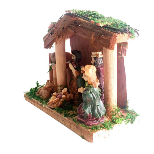 H16cbc9e53d1140c6b74f5c4a156c0772k KOMI New Design LED Light Color Resin Manger House Decoration Home Accessories