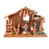 H1abca2cb3d1c49d9975bb4412105a099O KOMI Nativity Manger Ornament House Holiday Religious Ornament Jesus Christmas Ornament