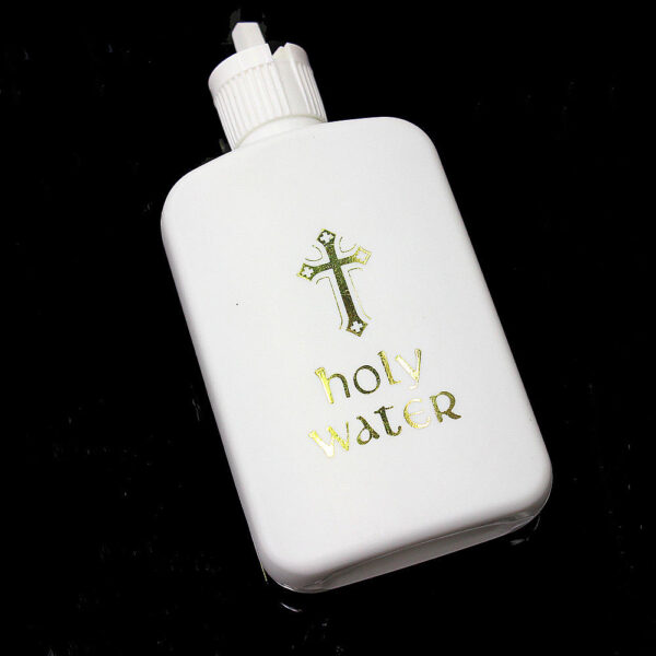 H1c4268de3eae4ab88afd58a0284288b9E Religious Basptism Christening 60ml Plastic Crafts Box Holy Water Bottle with Cross Printing Bottle