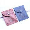 Religious Rose Bag Packaging Rosary Jewelry PU Leather Bag Double-sided Printing Pattern Packaging Gift Bag Wholesale
