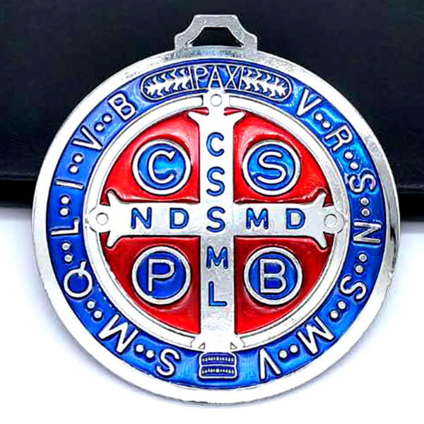 KOMI New Hot Sale Saint Benedict Pendant Round Religious Metal Crafts Pendant