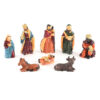 KOMI New Jesus Manger Decoration 8-piece Set of Religious Christmas Resin Crafts
