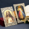 H249029cf0f65424ebb8166cfa72d6407C KOMI Christian Bookmark Jesus Holy Family Series Hollow Lace Paper Religious Figures Inspirational Bookmarks for Women Men Gifts