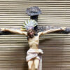 H25aed4e78950492c9735419150a9e589W KOMI Home Decoration Jesus Cross Three Resin Sculpture Catholic Ornaments
