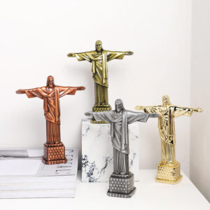 Metal Crafts Jesus Model Crafts Gift Ornaments Living Room Restaurant Holiday Travel Gift Decorations