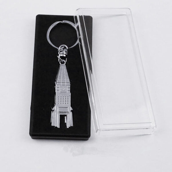 H28d375cb46dd463788db0a4b09377cd8q KOMI Rectangular Keychain Packaging Box Pure Raw Material High Transparent Plastic Box Cover