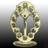KOMI New Solid Wood Fine Carving 14 Alloy Jesus Religious Ornaments