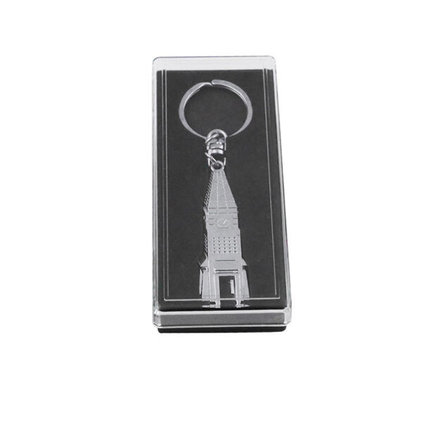 H2ef0f3545b3b45a68e8a475b57a8a149z KOMI Rectangular Keychain Packaging Box Pure Raw Material High Transparent Plastic Box Cover