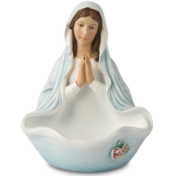 KOMI Dainty Resin Virgin Mary Statue Home Decoration for Bookshelf Candy Tray Table Key Bowl Storage Box Party Art Crafts Gifts