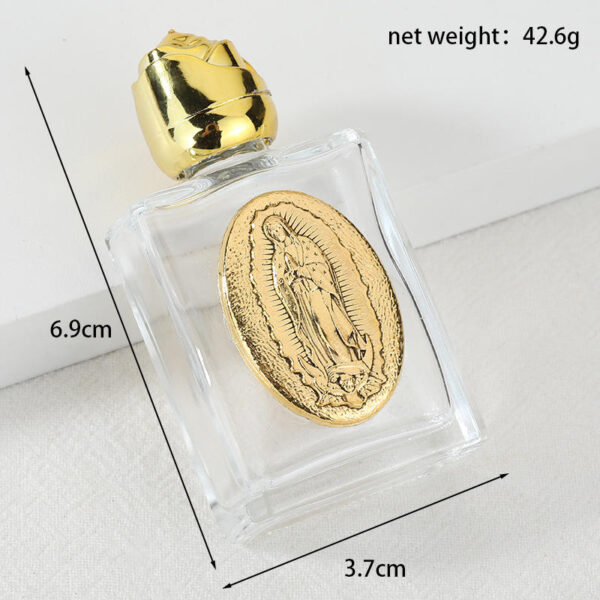 KOMI New Design Hot Selling Rosary Crystal Glass Alloy Water Bottle Container Ornaments