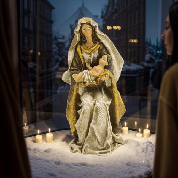 KOMI New Holy Father Church Figure Tabletop Decoration Creative Festive Atmosphere Decorative Resin Crafts