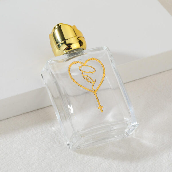 KOMI DIY Gift Metal Holy Water Bottle for Cross Baptism