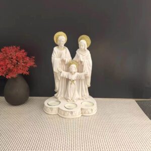 KOMI Holy Family Candles Resin Decoration Exquisite Christmas Easter Gift