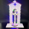 KOMI New Design Led Elaborately Carved Empty Cross Ornaments