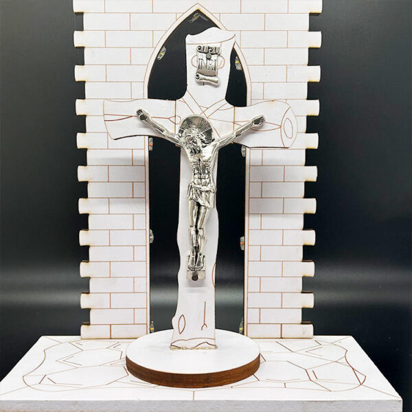 KOMI New Design Led Elaborately Carved Empty Cross Ornaments