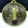 KOMI New Hot Sale Saint Benedict Pendant Round Religious Metal Crafts Pendant