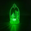 KOMI New Design LED Lights Acrylic Christmas Manger Ornament