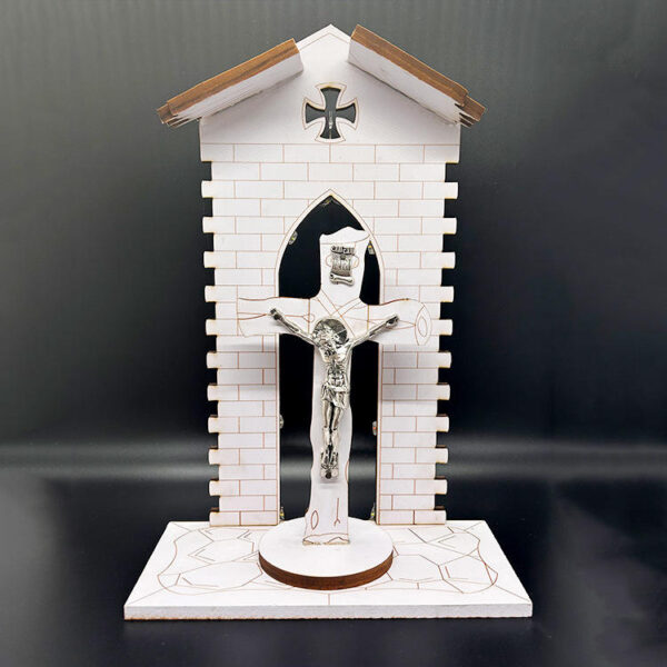 KOMI New Design Led Elaborately Carved Empty Cross Ornaments