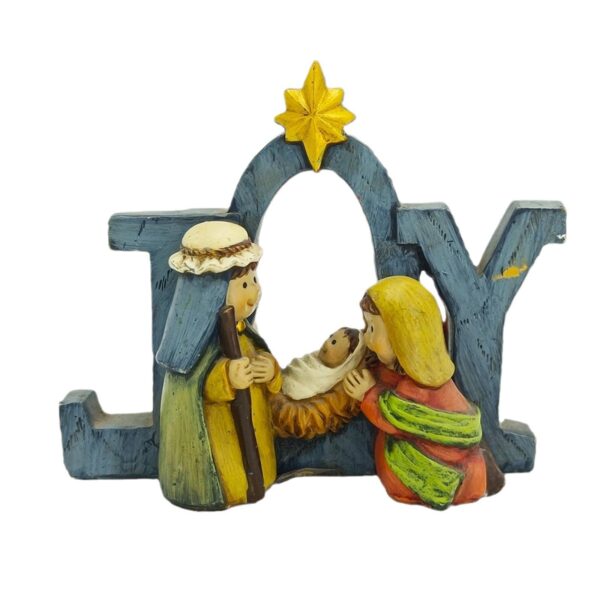KOMI New Blessing Manger Group Character Decoration Christmas Home Gift Resin Craft