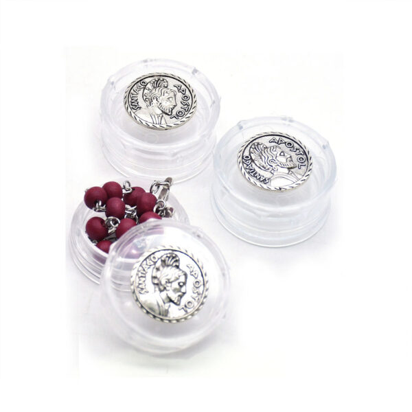 H780fa7cda6a54b7ba27b3a9dab0fa716D KOMI 1.8x3.6cm Santiago Rosary Box First Communion Rosary Necklace Jewelry Gift Box Mini Plastic Empty Box with Metal Sheet