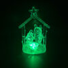 KOMI New Design LED Lights Acrylic Christmas Manger Ornament