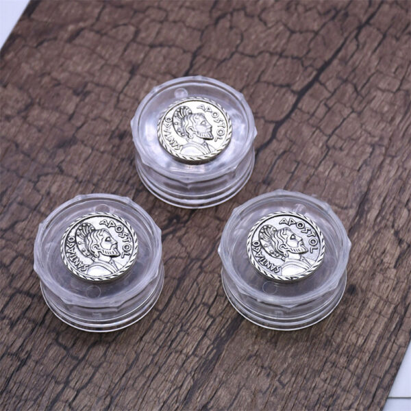 H865ffa34e7314741a2bd58f362b6c19cy KOMI 1.8x3.6cm Santiago Rosary Box First Communion Rosary Necklace Jewelry Gift Box Mini Plastic Empty Box with Metal Sheet