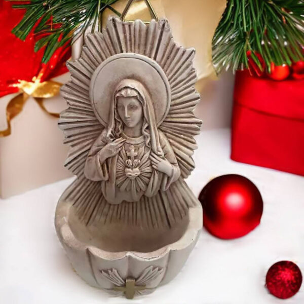 H86857681393a4384807500f4a3ebc593N KOMI Christmas Jesus Maria Key Box Storage Resin Crafts Mary Sculpture Home Decoration Religious Wall Hanging Art Craft Gift