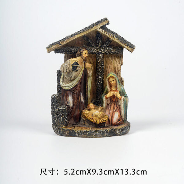 KOMI New Resin Jesus Figure Angel Idol Handicraft Easter Christmas Presents Decoration