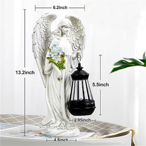 H8ac8dc3e92774f1882173b0c37287e213 KOMI Resin Angel Home Decoration Outdoor Garden Landscape Decor Lawn Garden Solar Lamp Resin Crafts Gifts for Home Accessories