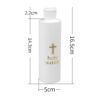 H97bde71146db4f81acedd2c59da80e0aj Komi Wholesales Religious Supplies Plastic Cross Easter Flip Top Cap Holy Water Bottle Plastic Crafts