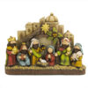 KOMI New Manger Castle Church Festival Decoration Resin Craft Decoration