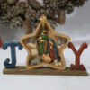 H9b0a7532c5804fd0a325ba9ed961a933b KOMI Christmas Garden Home Decoration Table Decor Star Resin Craft Angel Holy Family Jesus Nativity in Manger Figurine for Gift
