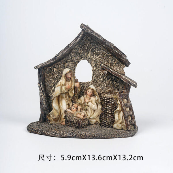 KOMI New Resin Jesus Figure Angel Idol Handicraft Easter Christmas Presents Decoration