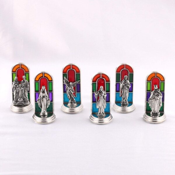 Ha239b93a007c4508b4431a39e41d3b23A KOMI Hot Selling Religious Holy Son Virgin Angel Metal Crafts Display Table Cross Ornaments Decoration