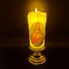 KOMI LED Electronic Wax Night Light 18.5X7cm Flameless Candles Lights by Switch Button Control Led Battery Light Plastic Crafts
