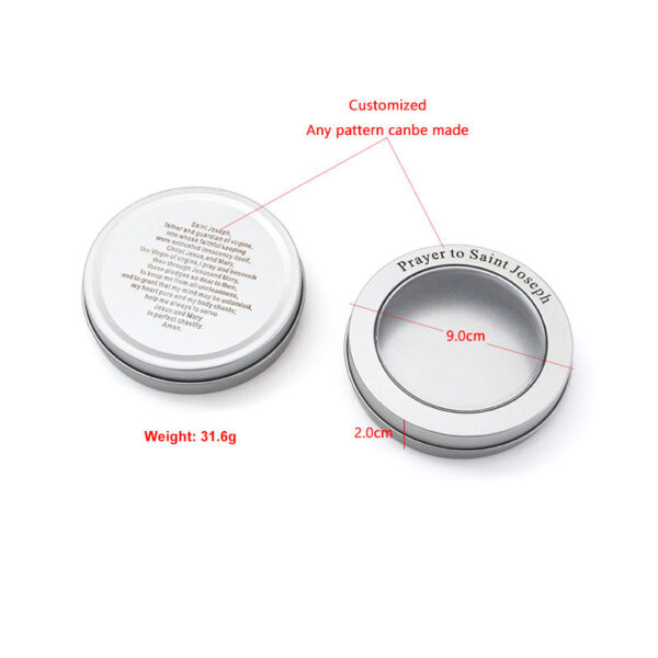 Ha4bc7deeca36460cba02294d2e480e13a Premium Metal Craft Silver Round Religious Virgin Mary Custom Pattern Rosary Gift Box Necklace Bracelet